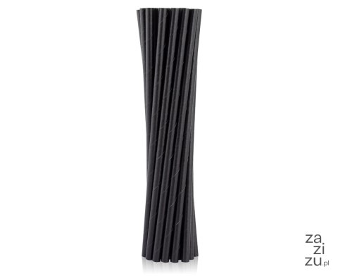 Słomki papierowe 8 x 252mm czarne 200 szt. RP-CZSH Słomki papierowe 8 x 252mm czarne 200 szt. RP-CZSH