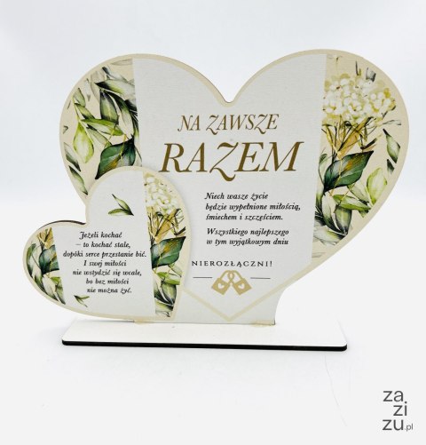 Stojak dwa serca MD kolor biały bez- Na zawsze razem 3304-BB Stojak dwa serca MD kolor biały bez- Na zawsze razem 3304-BB