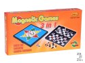Zestaw gier 3w1 szachy warcaby chińczyk magnetyczne strategiczna GR0676